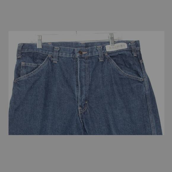 Dickies Jeans Sz 36x30 Work Flame Retardant Reflective Strip on Leg Safety Pants - Picture 4 of 9